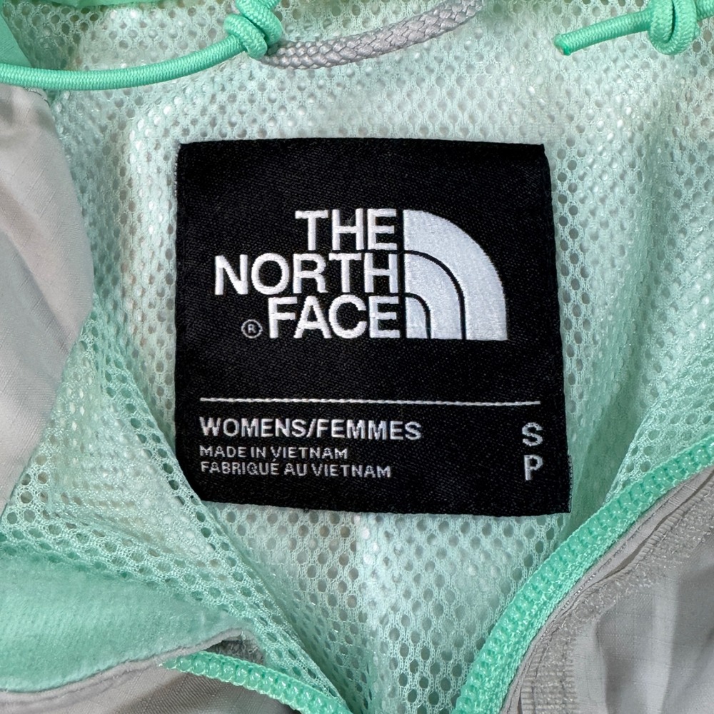 The North Face DryVent Rain Jacket Women's S Grey Mint Green Hooded Gorpcore - Picture 5 of 10